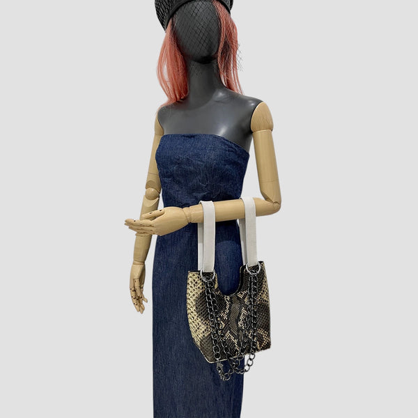 PYTHON LEATHER BAG
