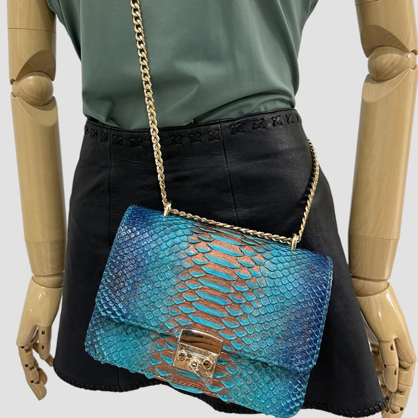 PYTHON LEATHER BAG