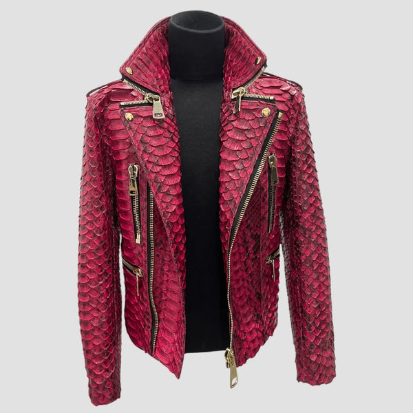 KING PYTHON LEATHER JACKET