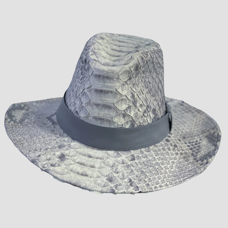 Dragon python leather cowboy hat