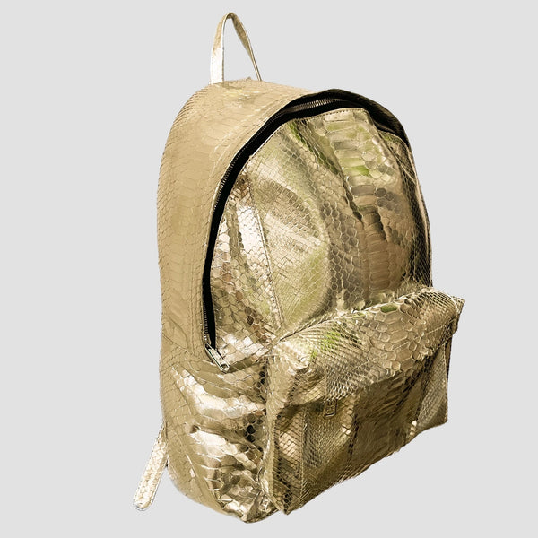 PYTHON LEATHER BACKPACK