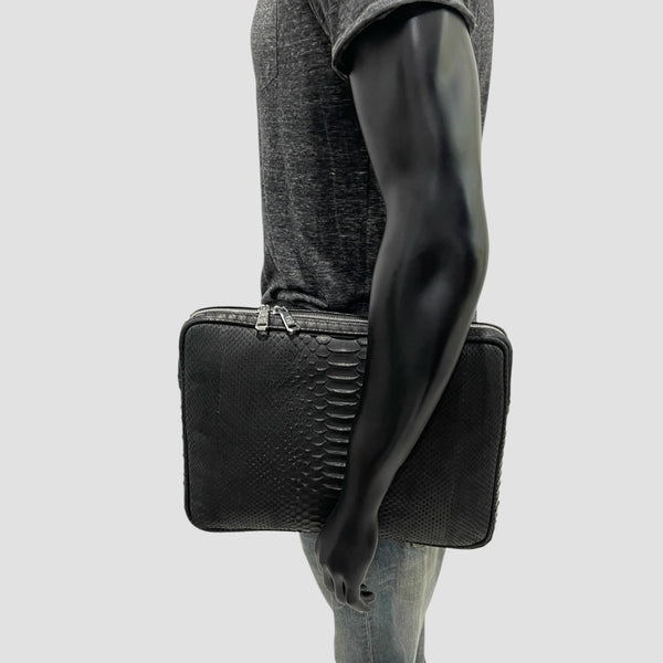 PYTHON LEATHER BRIEFCASE
