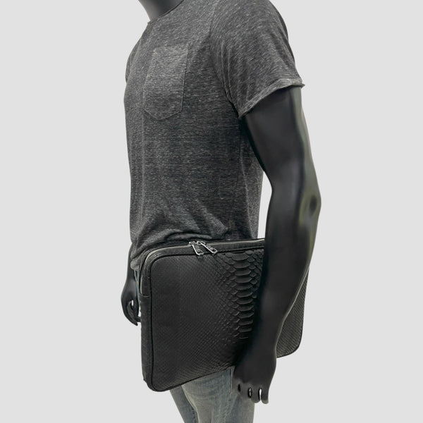PYTHON LEATHER BRIEFCASE