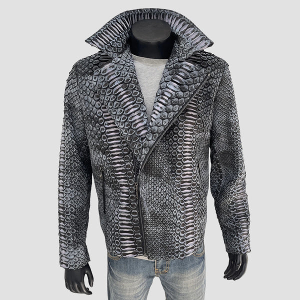 KING PYTHON LEATHER JACKET ANTIQUE