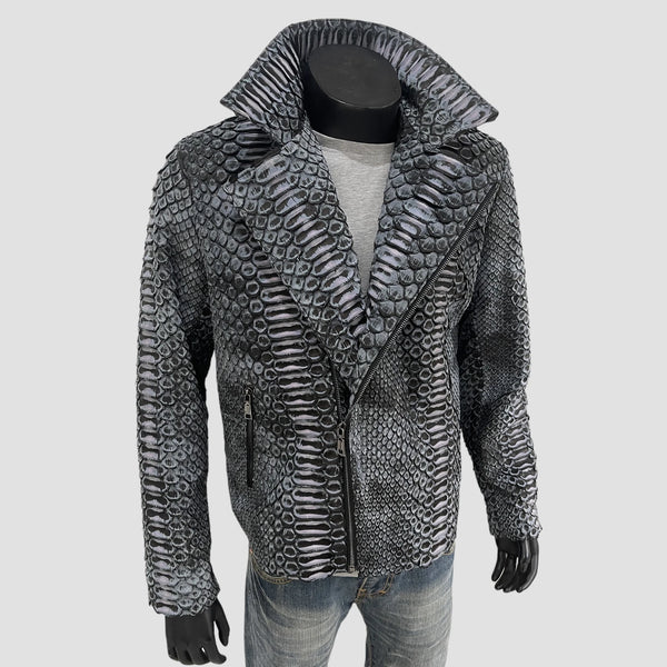 KING PYTHON LEATHER JACKET ANTIQUE