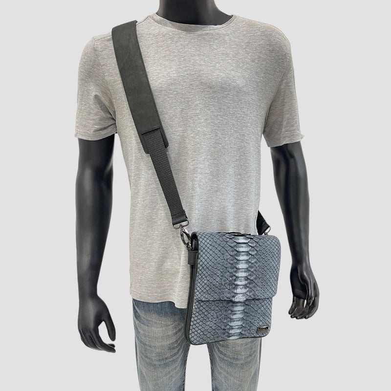 King python leather bag