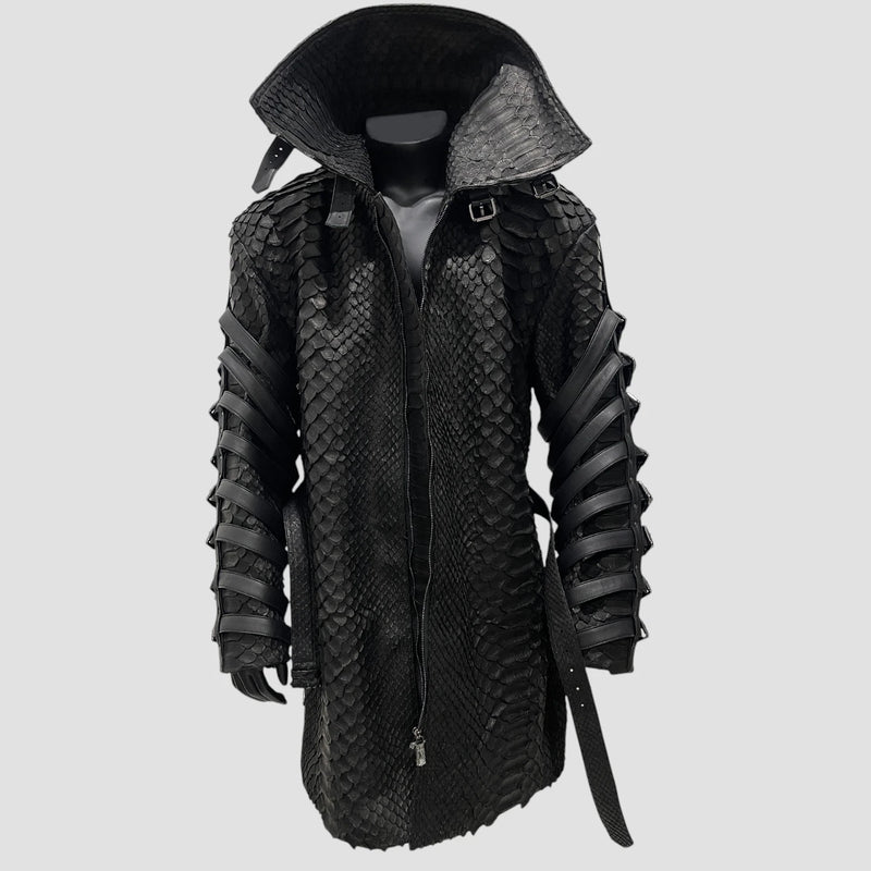 King python leather jacket