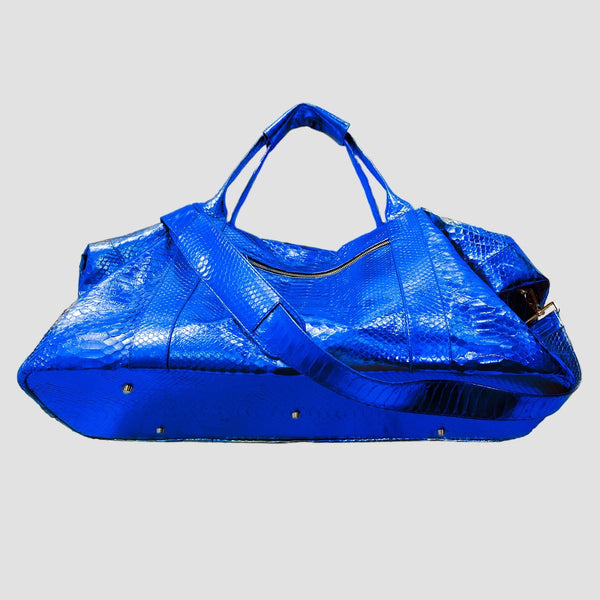 PYTHON LEATHER DUFFEL BAG