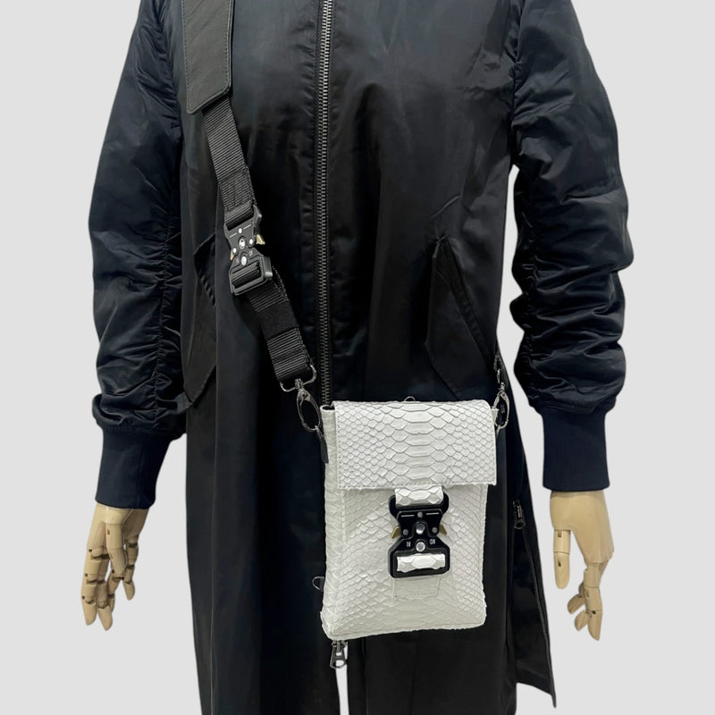 Python leather bag