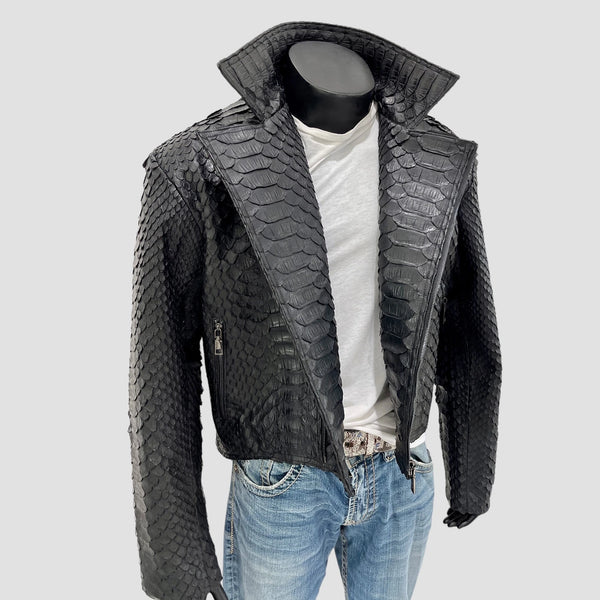 KING PYTHON LEATHER JACKET