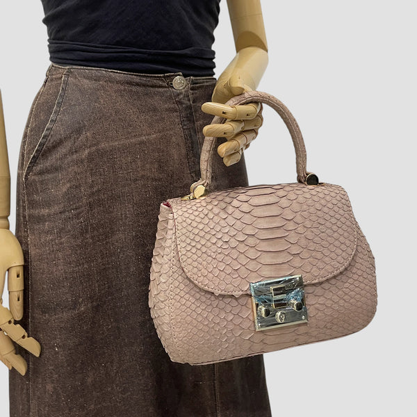 PYTHON LEATHER BAG