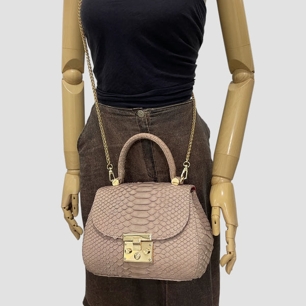 PYTHON LEATHER BAG