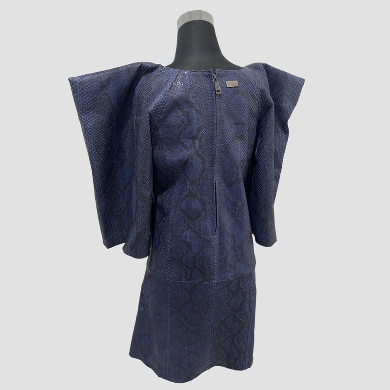Python leather dress