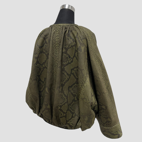 PYTHON LEATHER JACKET