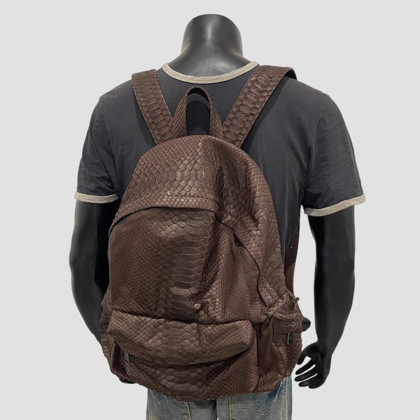 PYTHON LEATHER BACKPACK