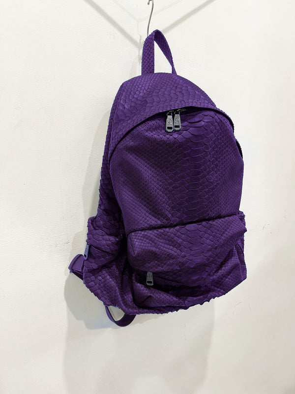 PYTHON LEATHER BACKPACK