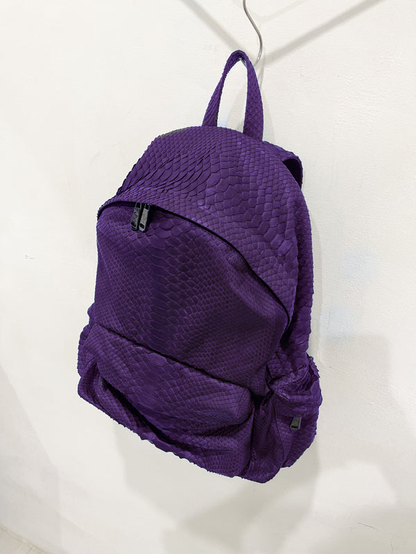 PYTHON LEATHER BACKPACK