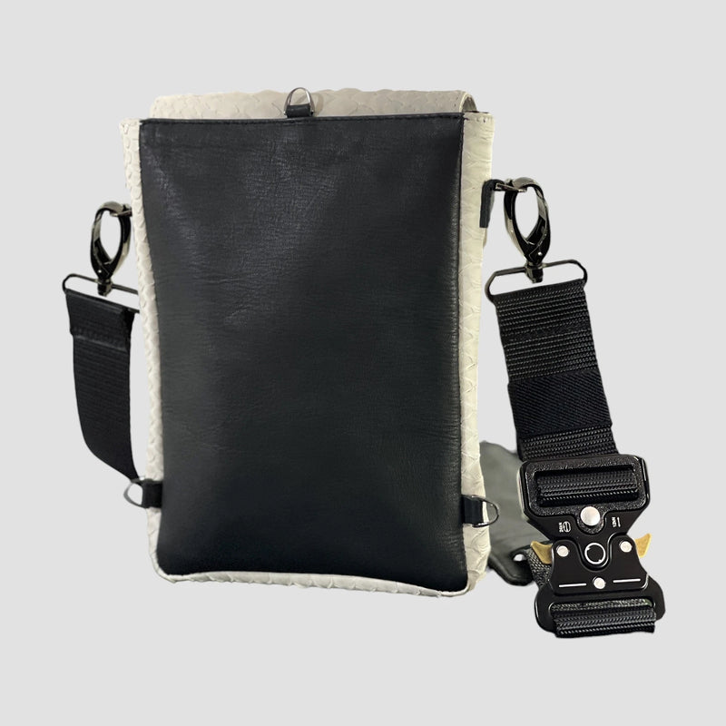 Python leather bag