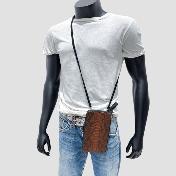 PYTHON LEATHER CELLPHONE CASE
