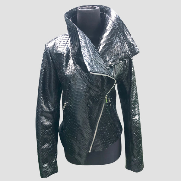 PYTHON LEATHER JACKET