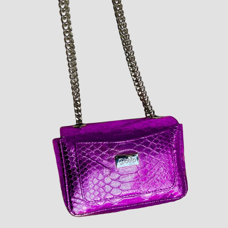 Python leather bag