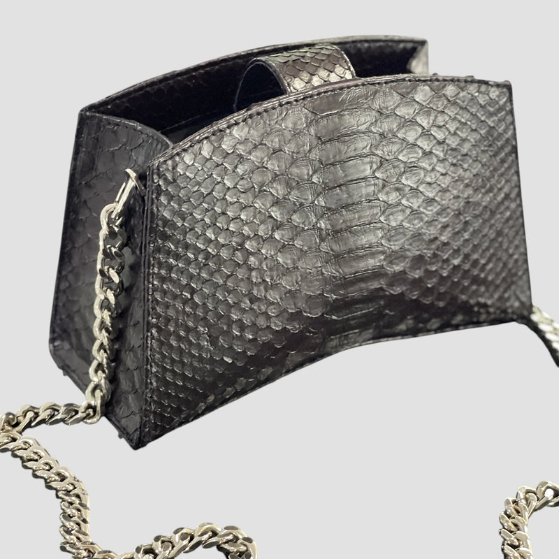 Python leather bag