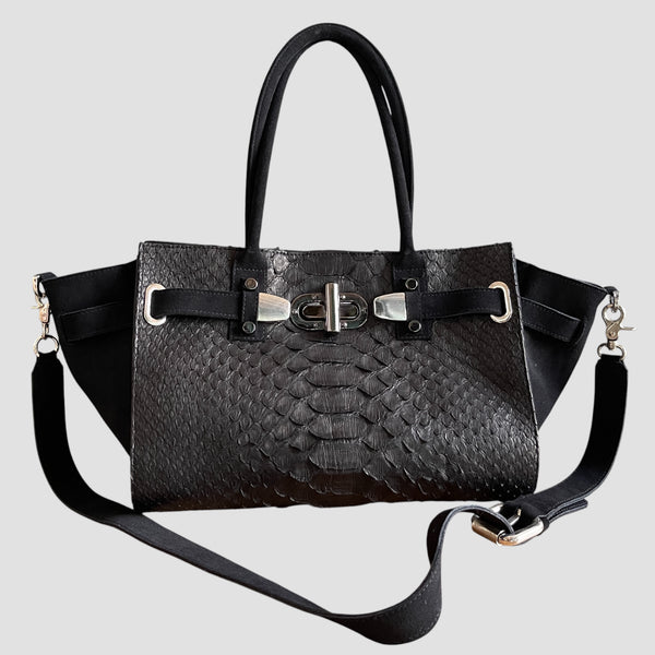 DRAGON PYTHON LEATHER BAG