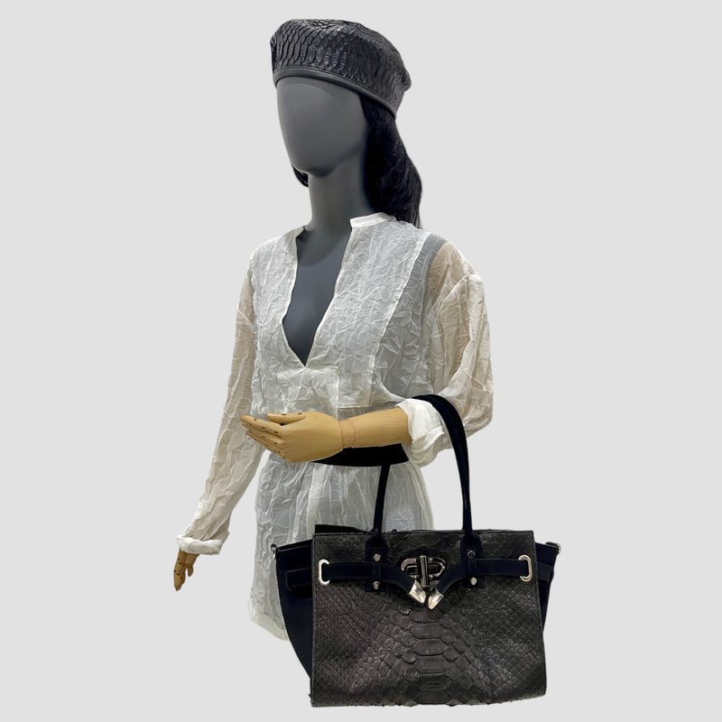 Dragon python leather bag