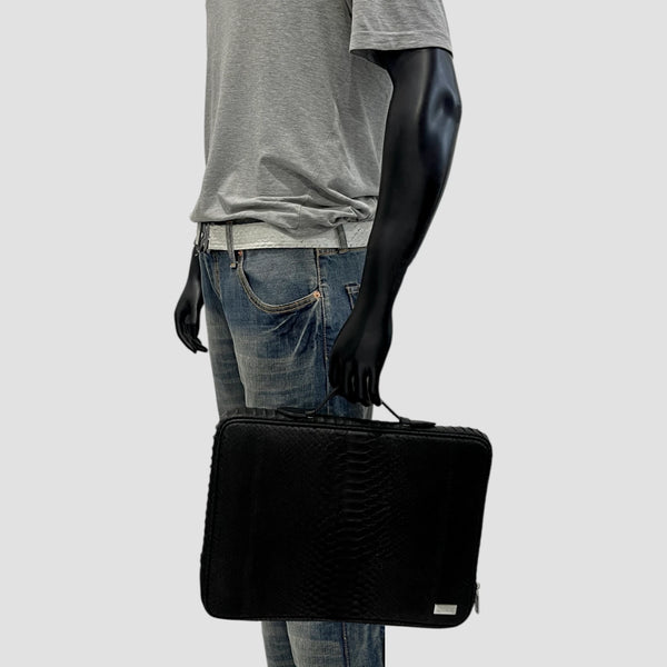 PYTHON LEATHER BRIEFCASE