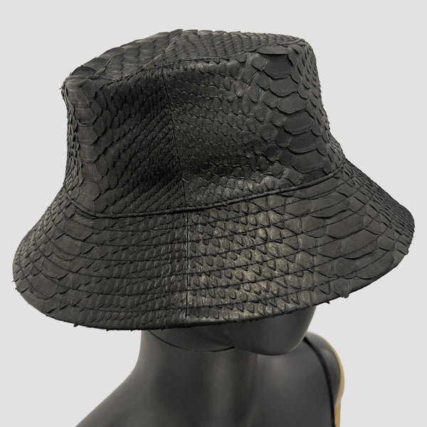 PYTHON LEATHER HAT