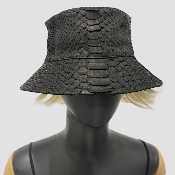 PYTHON LEATHER HAT