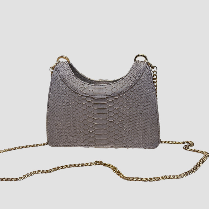 Python leather bag