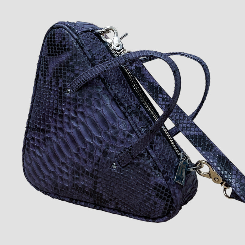 Python leather bag