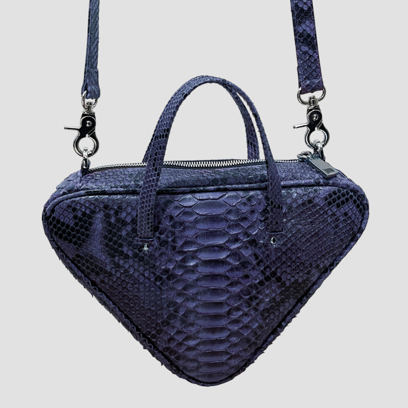 Python leather bag