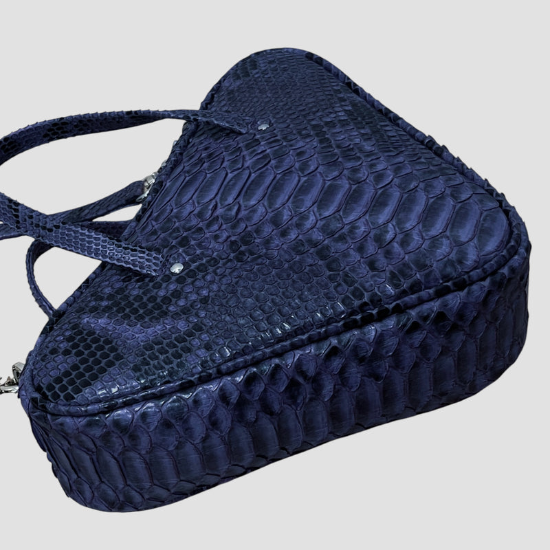 Python leather bag