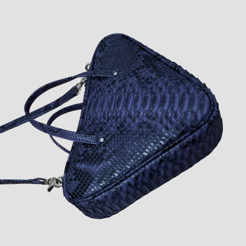 Python leather bag