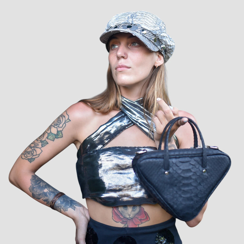 Dragon python leather bag