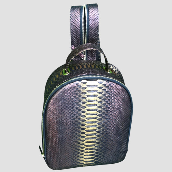 PYTHON LEATHER BACKPACK