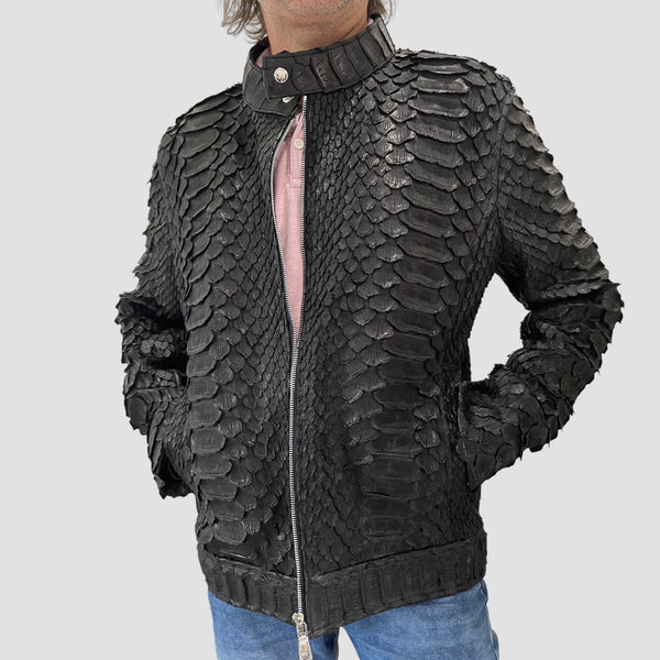 KING PYTHON LEATHER JACKET