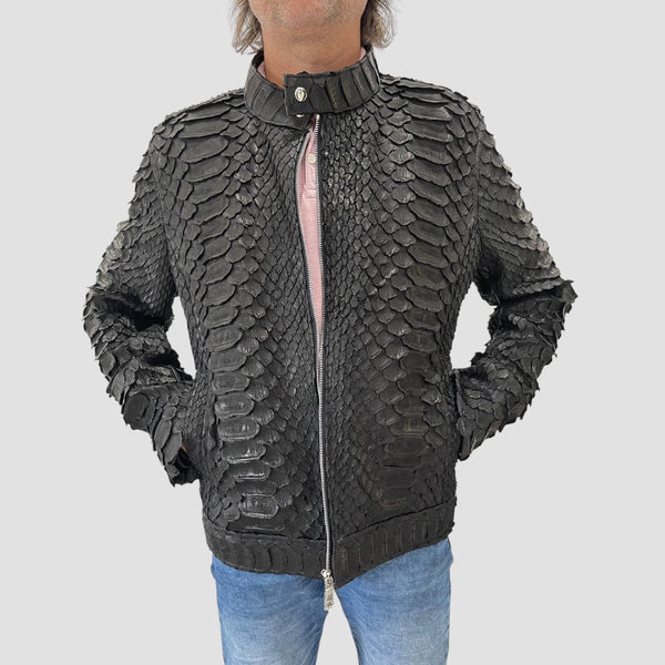 KING PYTHON LEATHER JACKET