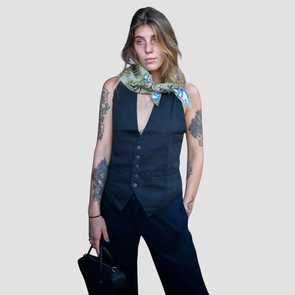 PYTHON LEATHER SCARF