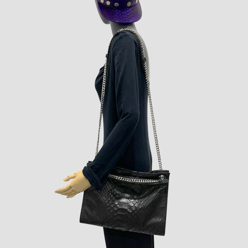 King python leather bag
