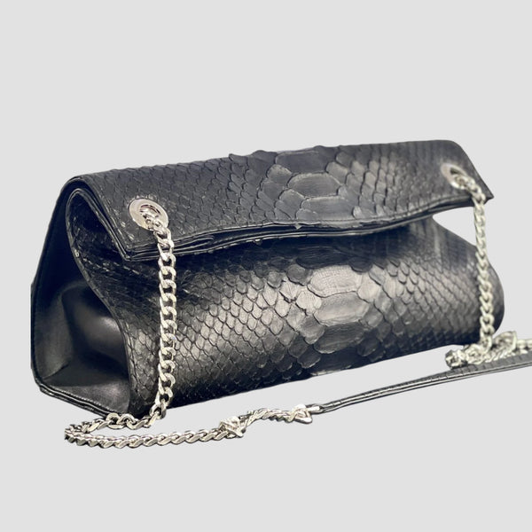 KING PYTHON LEATHER BAG