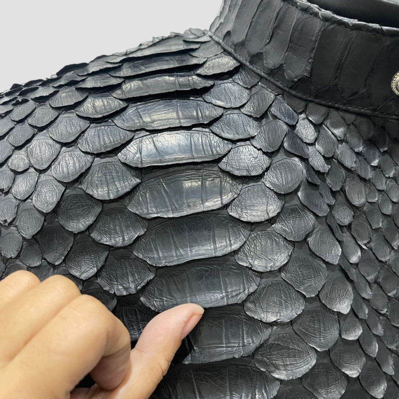 King python leather jacket