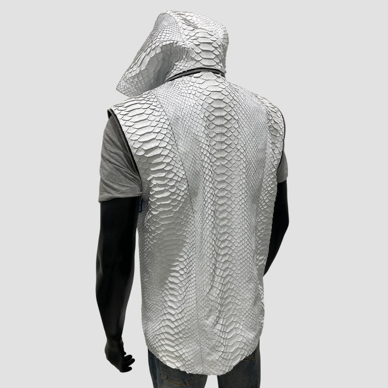 King python leather vest