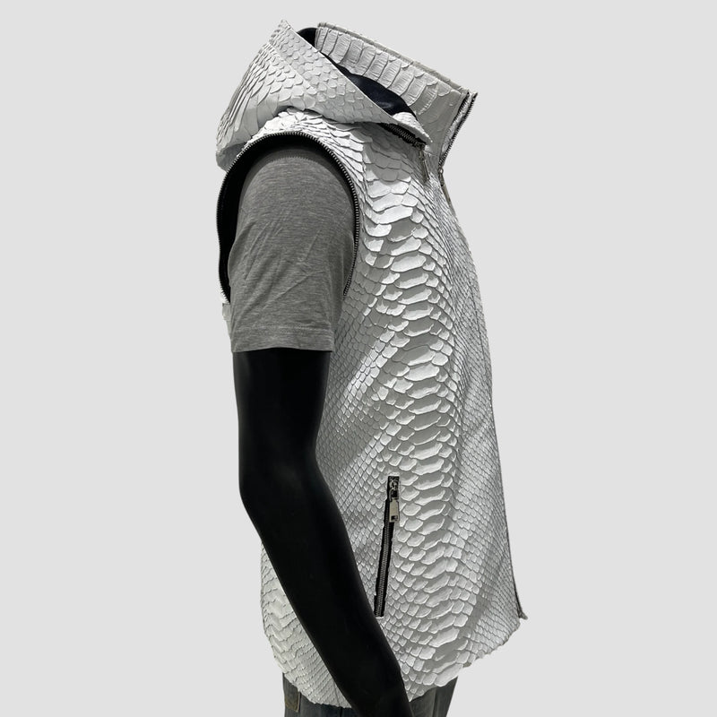King python leather vest