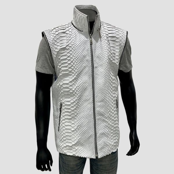 KING PYTHON LEATHER VEST