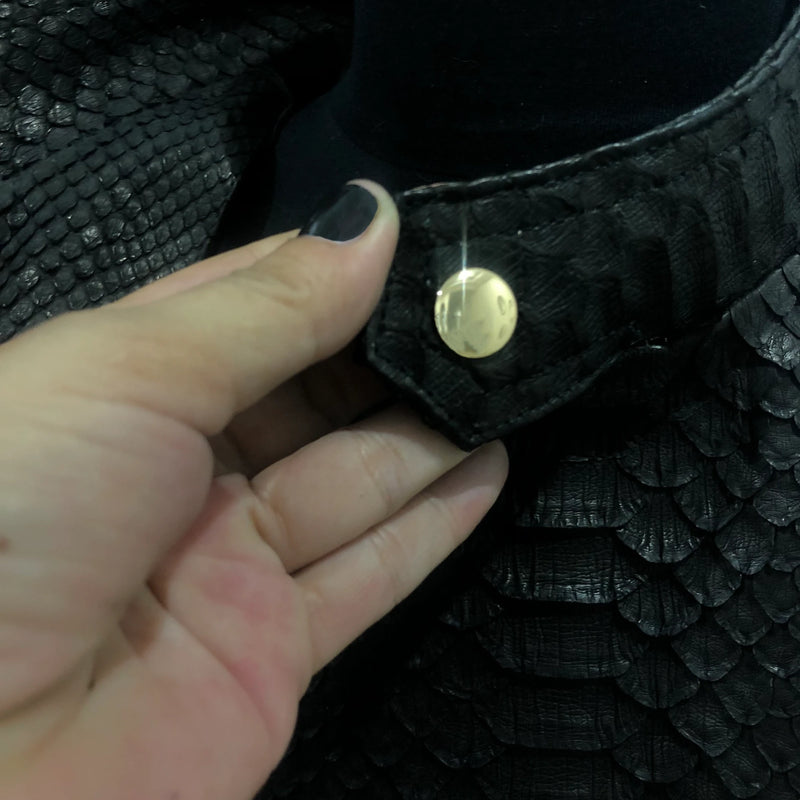 Dragon python leather jacket