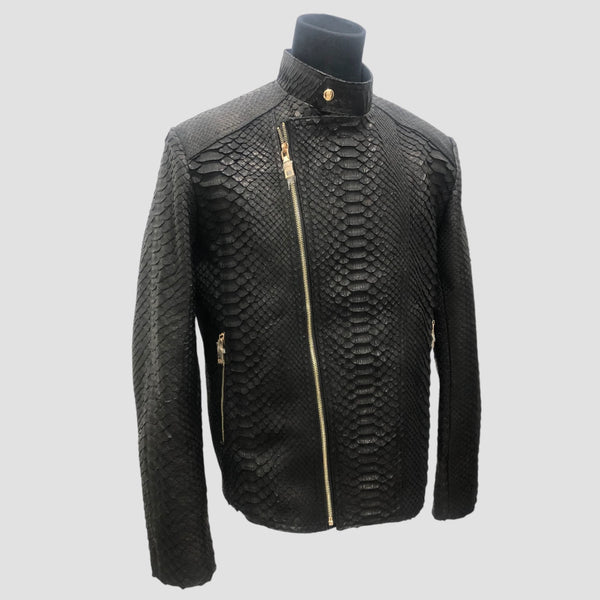 DRAGON PYTHON LEATHER JACKET