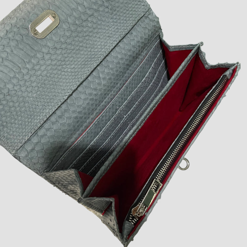 Python leather bag